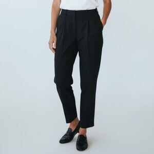 Diane Von Furstenberg DVF Wool Blend Dress Pants Straight Leg Size 6 Black